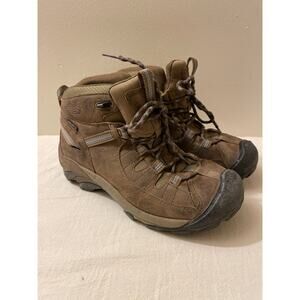 Keen Targhee II Mid Women Size 7,5 Hiking Boot Brown Casual Outdoors Backpacking